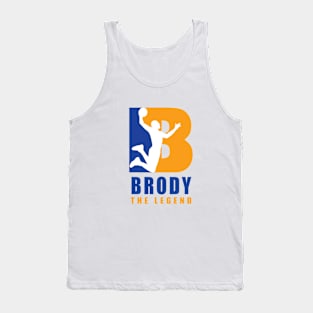 Brody Custom Player Basketball Your Name The Legend Tank Top